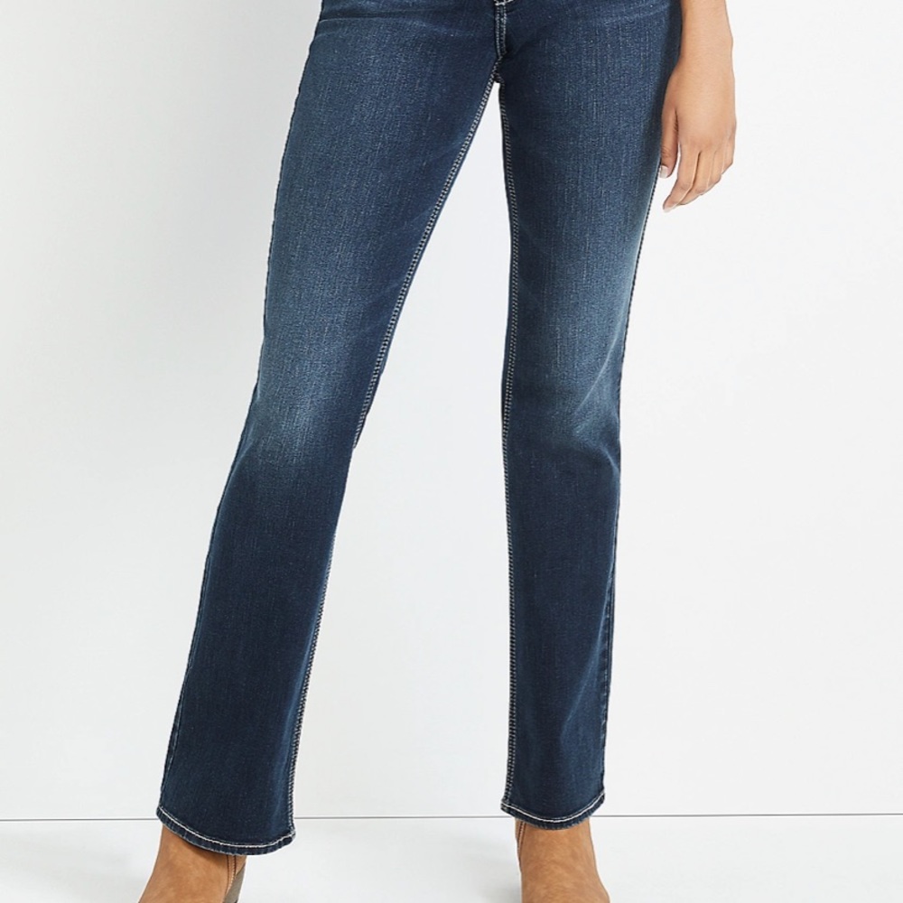 Silver jeans co slim boot curvy mid rise jeans